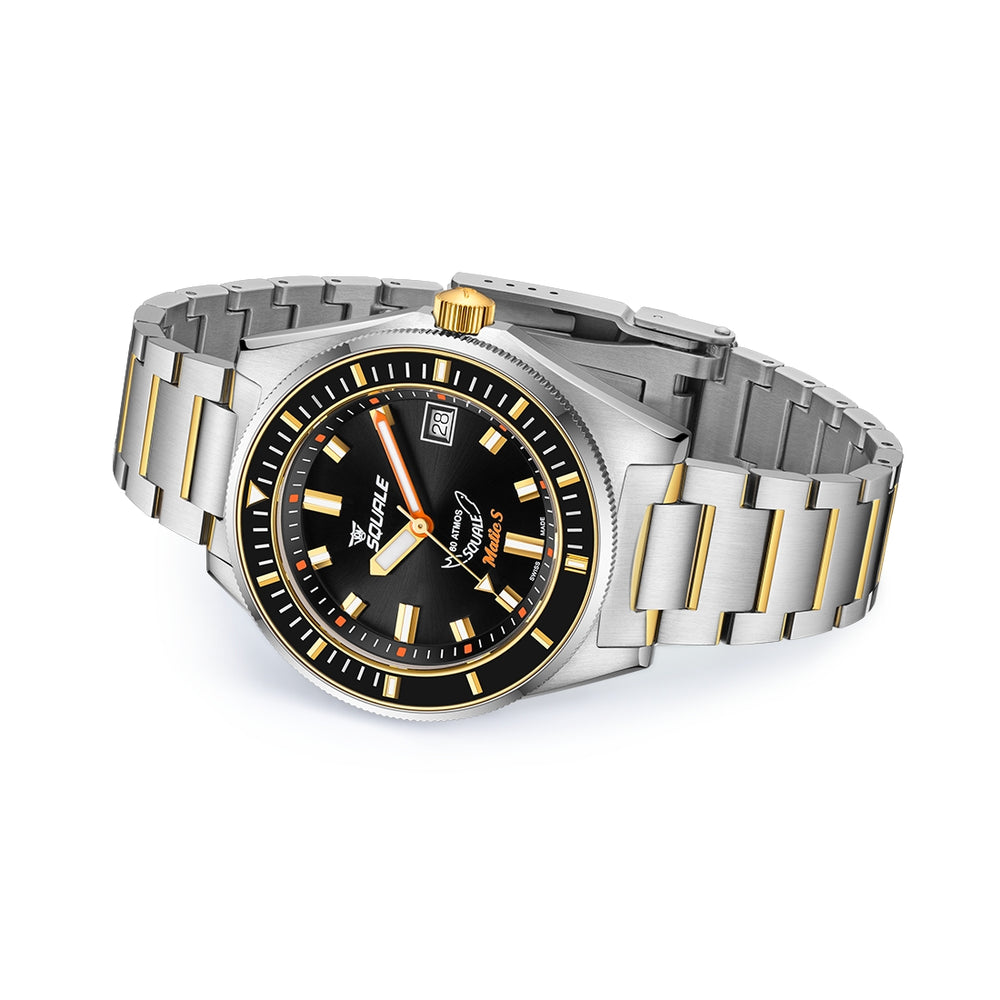 Matic S 39.5mm - Two-Tone Black on Bracelet