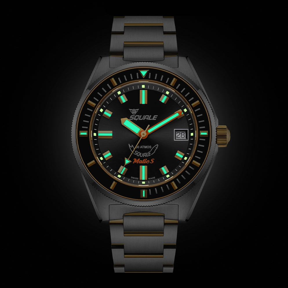 Matic S 39.5mm - Two-Tone Black on Bracelet