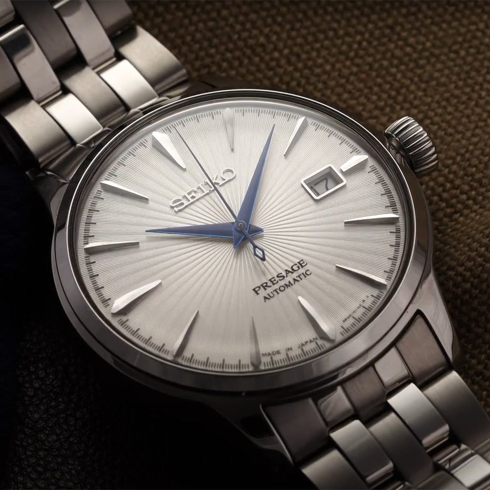 SRPB77 Presage Cocktail Time 40.5mm - Silver on Bracelet