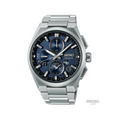 SSH161 Astron 42mm blue dial chronograph on a brushed stainless steel bracelet