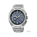 Seiko Astron 41.2mm blue dial on bracelet with GPS Solar