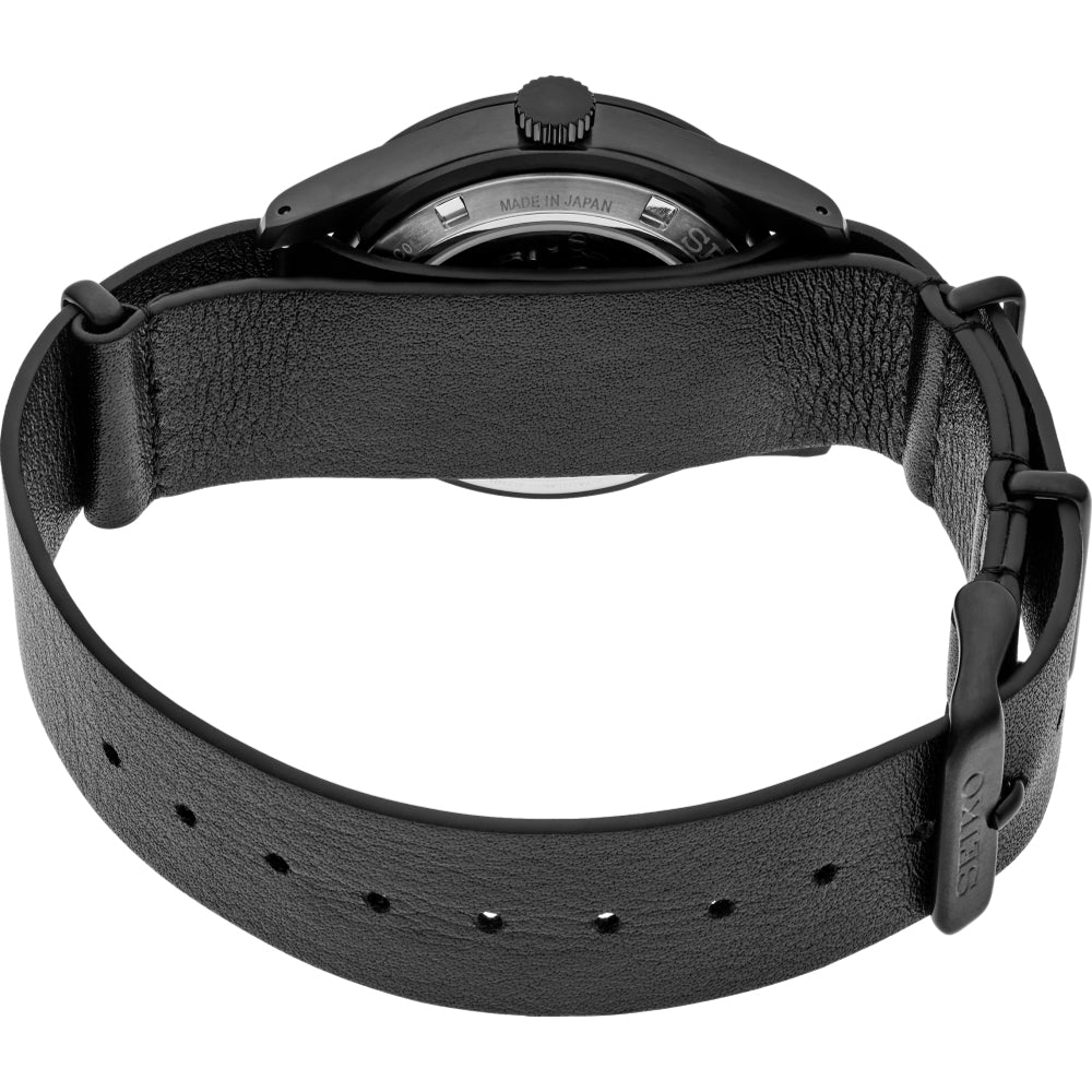 SSK025 5 Sports Field GMT 39.4mm - Black on Leather Strap