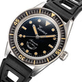 Sub-37 Legend 37mm - Black on Rubber Strap