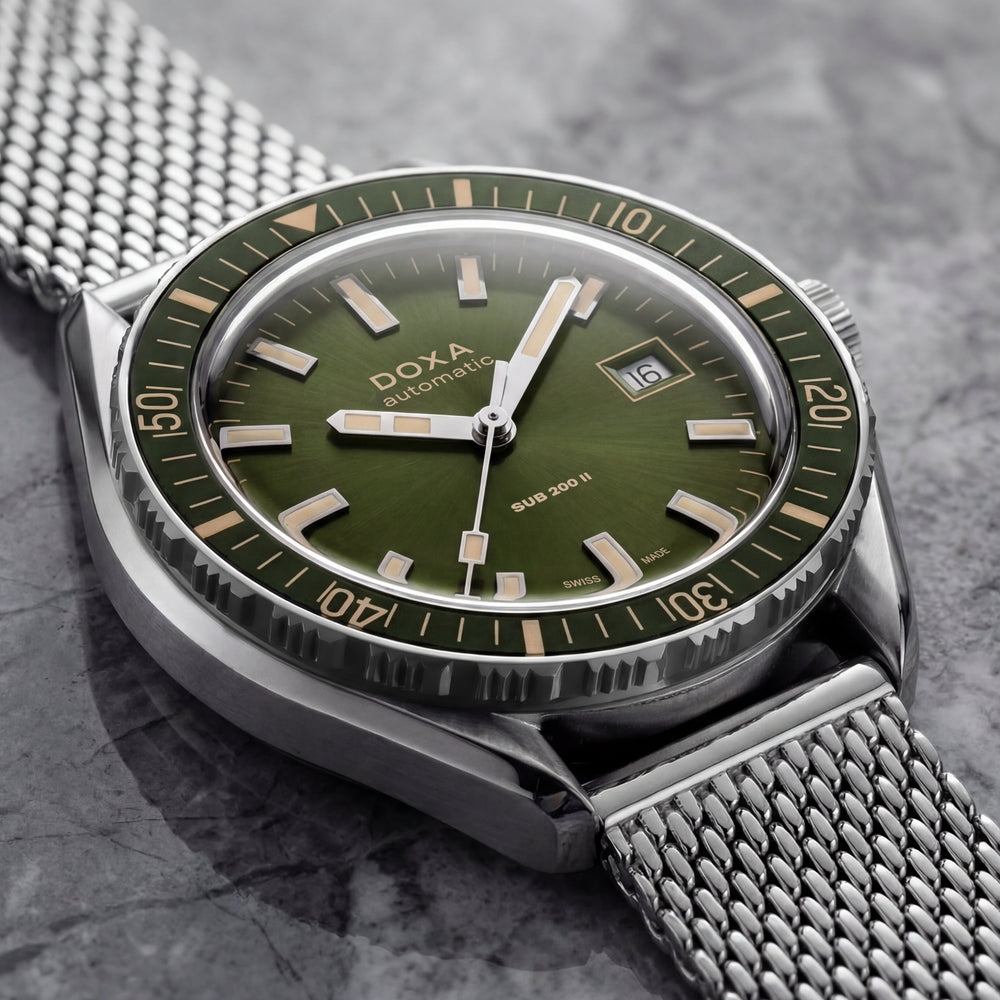 SUB 200 II Sea Emerald 44mm - Green on Mesh Bracelet