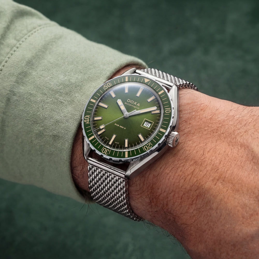 SUB 200 II Sea Emerald 44mm - Green on Mesh Bracelet