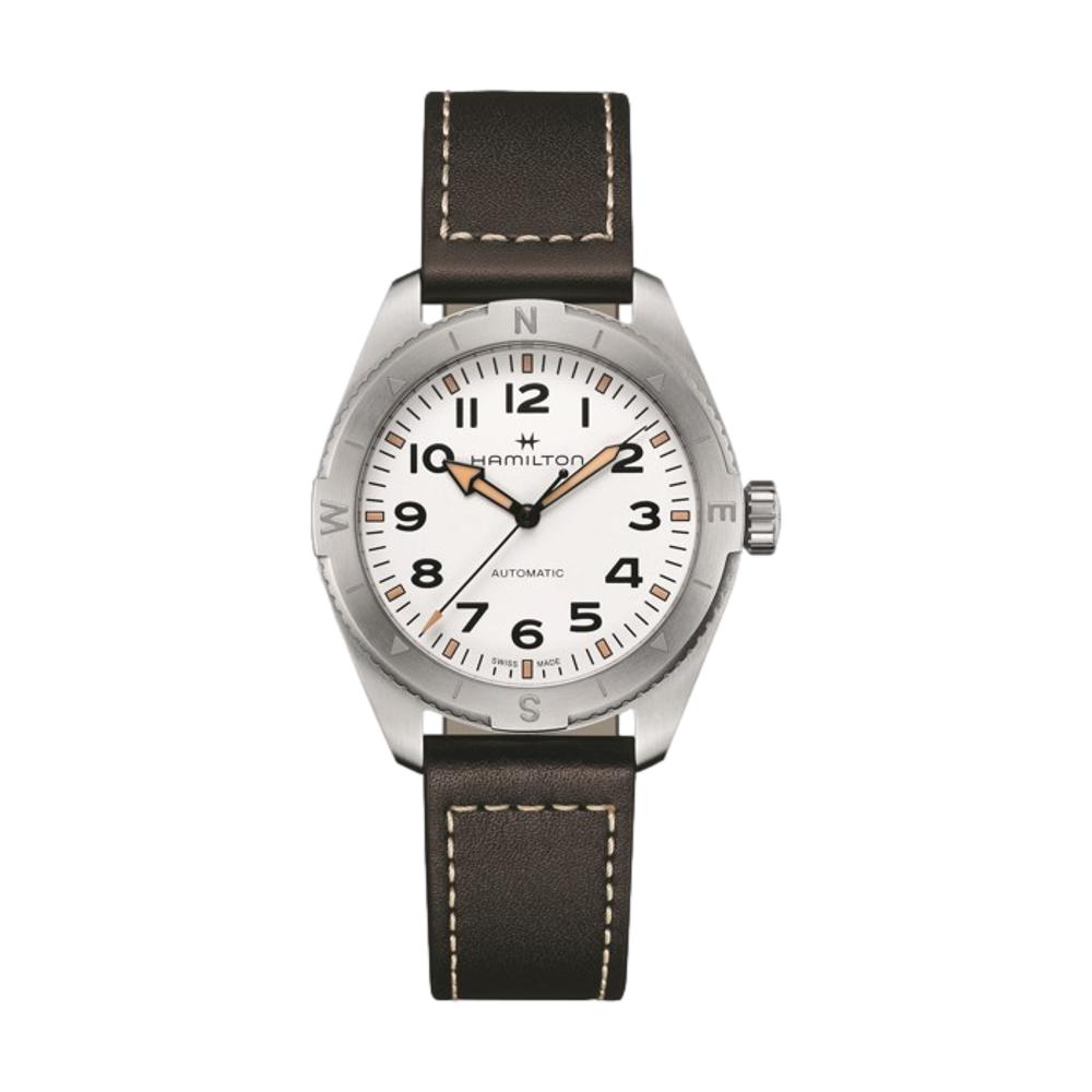 Khaki Expedition 41mm, White on Strap