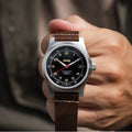 Jeep Willy's SSGPQ Officer's Quartz 41mm - Black on Leather Strap