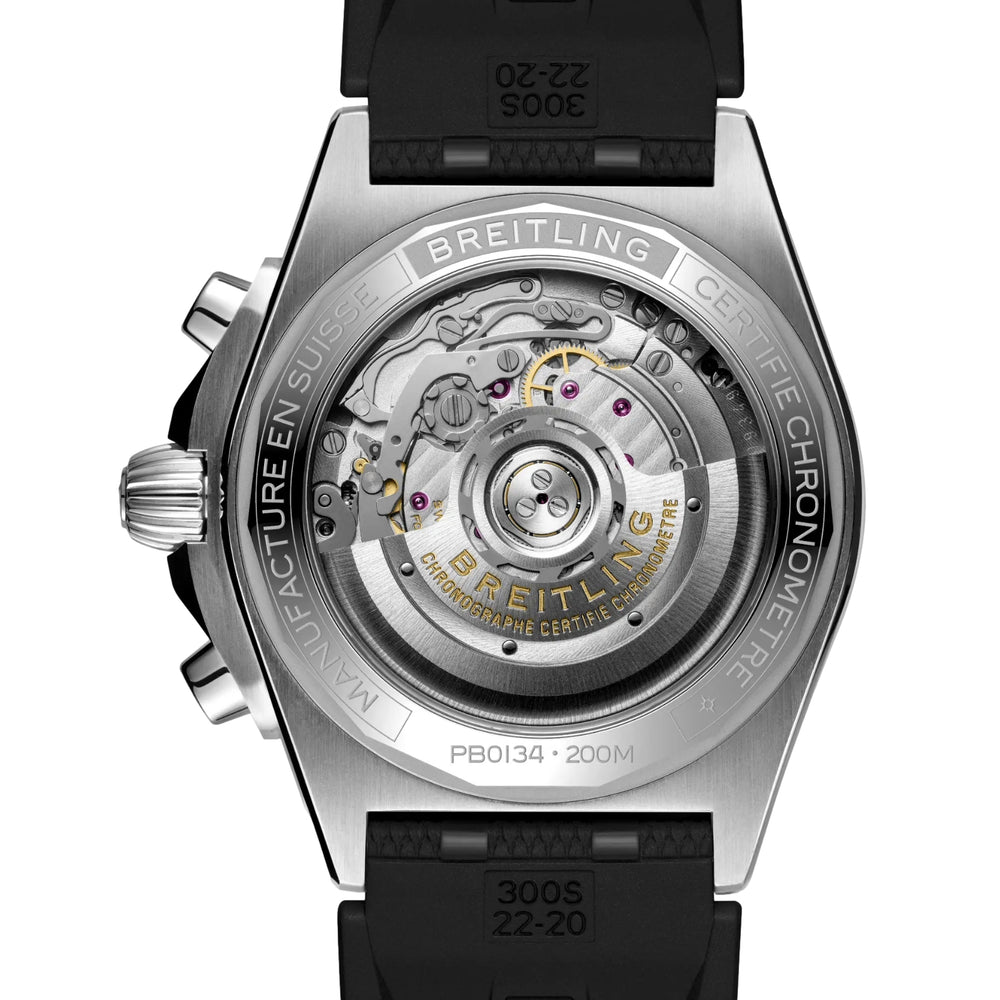 Chronomat B01 42mm - Ice Blue on Rubber Strap