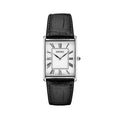 SWR049 Essentials 38.5mm - White on Leather Strap