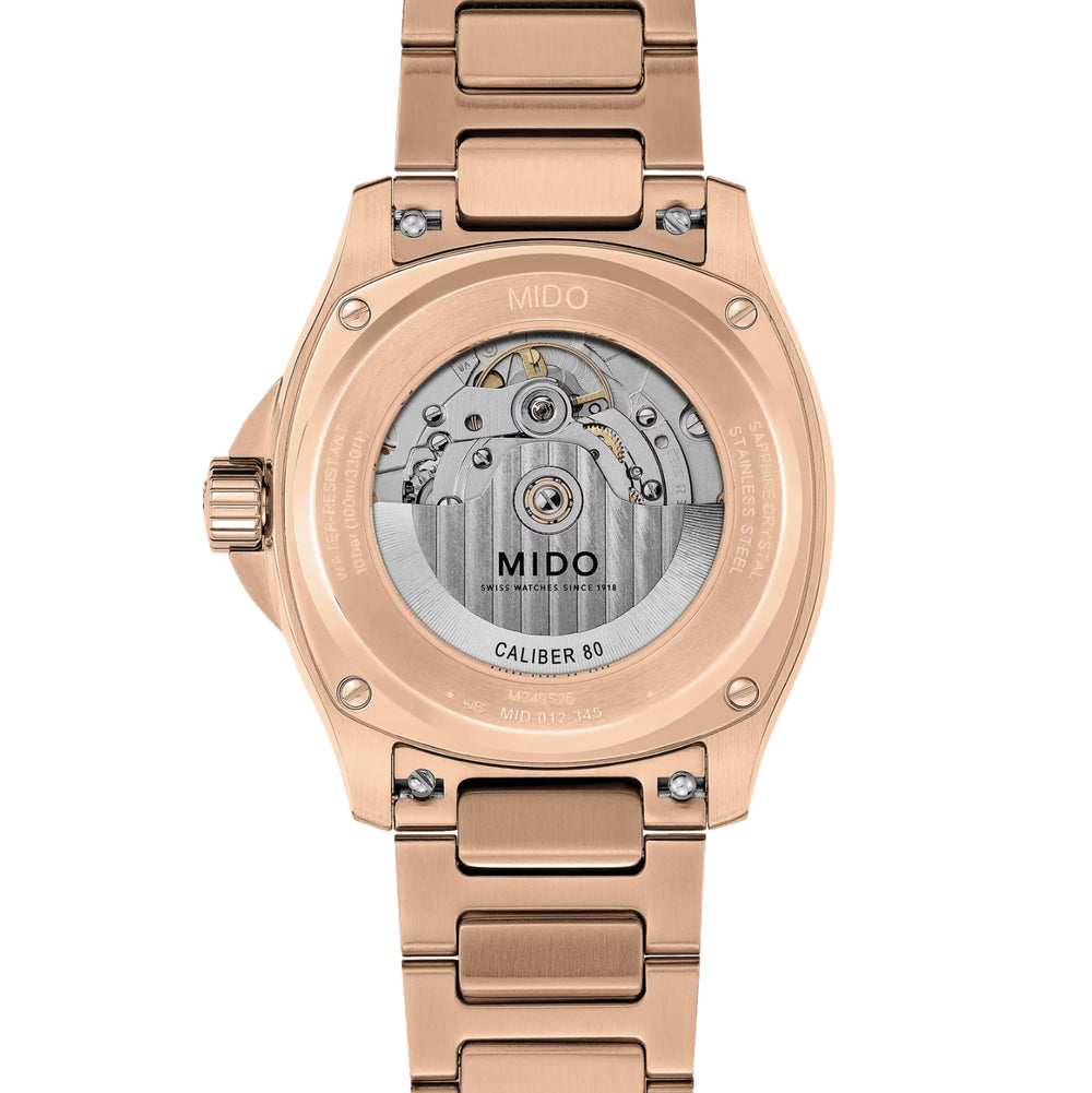 Multifort 8 TV Big Date Rose Gold PVD 40mm - Blue on Bracelet