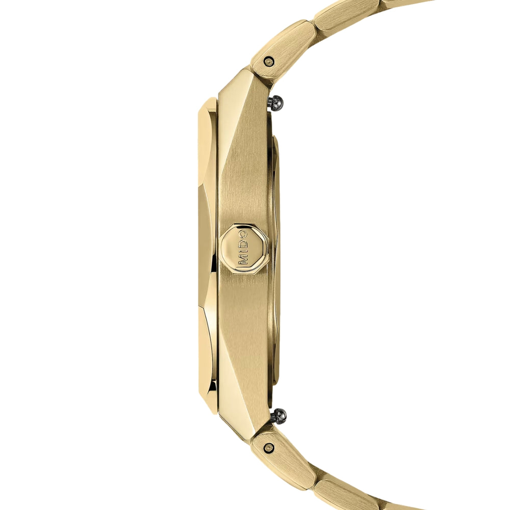 Multifort 8 One Crown Gold-Tone PVD 40mm - Blue on Bracelet
