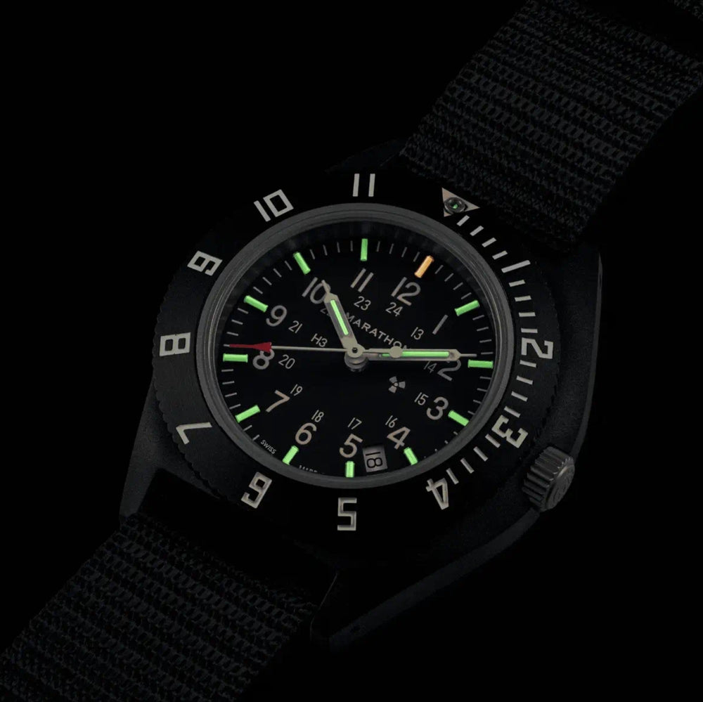 Standard-Issue Tritium Pilot's Quartz Type II NAV-D 41mm - Black on Fabric Strap