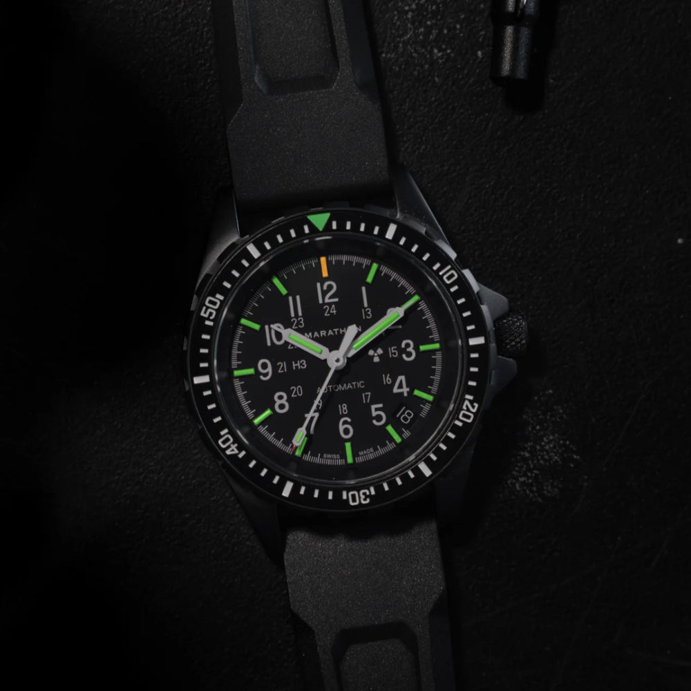 MSAR® Standard-Issue Diver's Automatic Type II 36mm - Anthracite on Rubber Strap