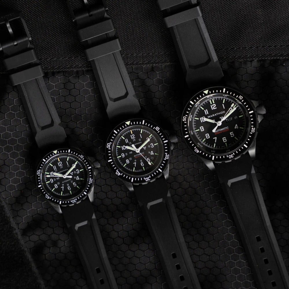 MSAR® Standard-Issue Diver's Automatic Type II 36mm - Anthracite on Rubber Strap