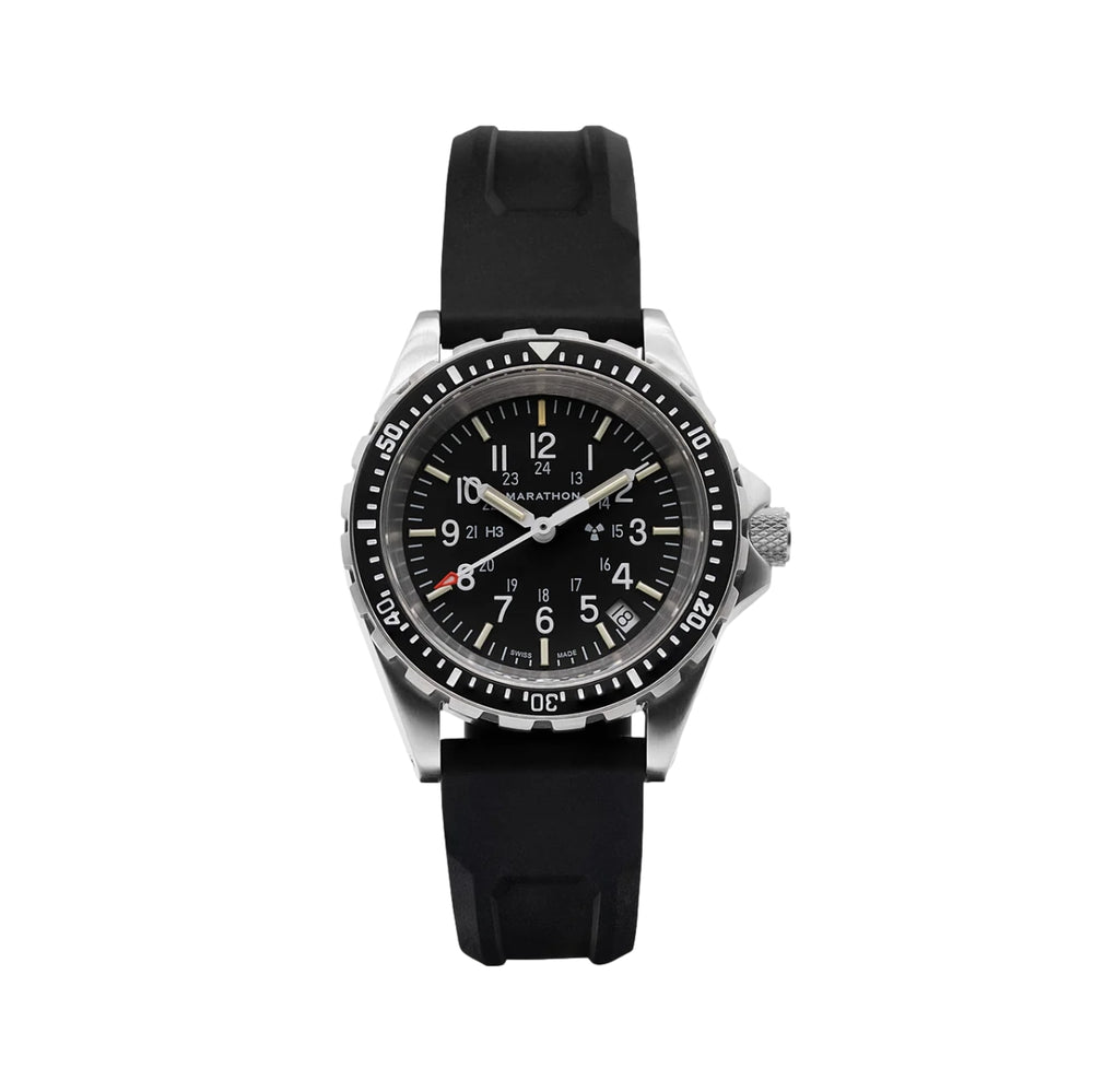 MSAR® Standard-Issue Diver's Quartz Type II 36mm - Black on Rubber Strap