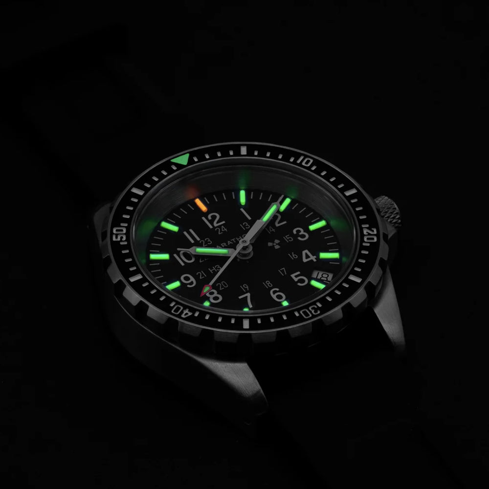 MSAR® Standard-Issue Diver's Quartz Type II 36mm - Black on Rubber Strap