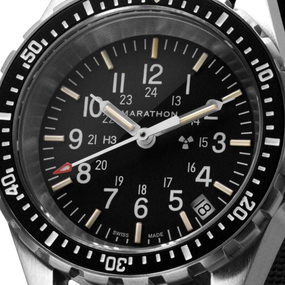 MSAR® Standard-Issue Diver's Quartz Type II 36mm - Black on Rubber Strap