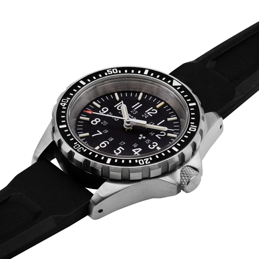 MSAR® Standard-Issue Diver's Quartz Type II 36mm - Black on Rubber Strap