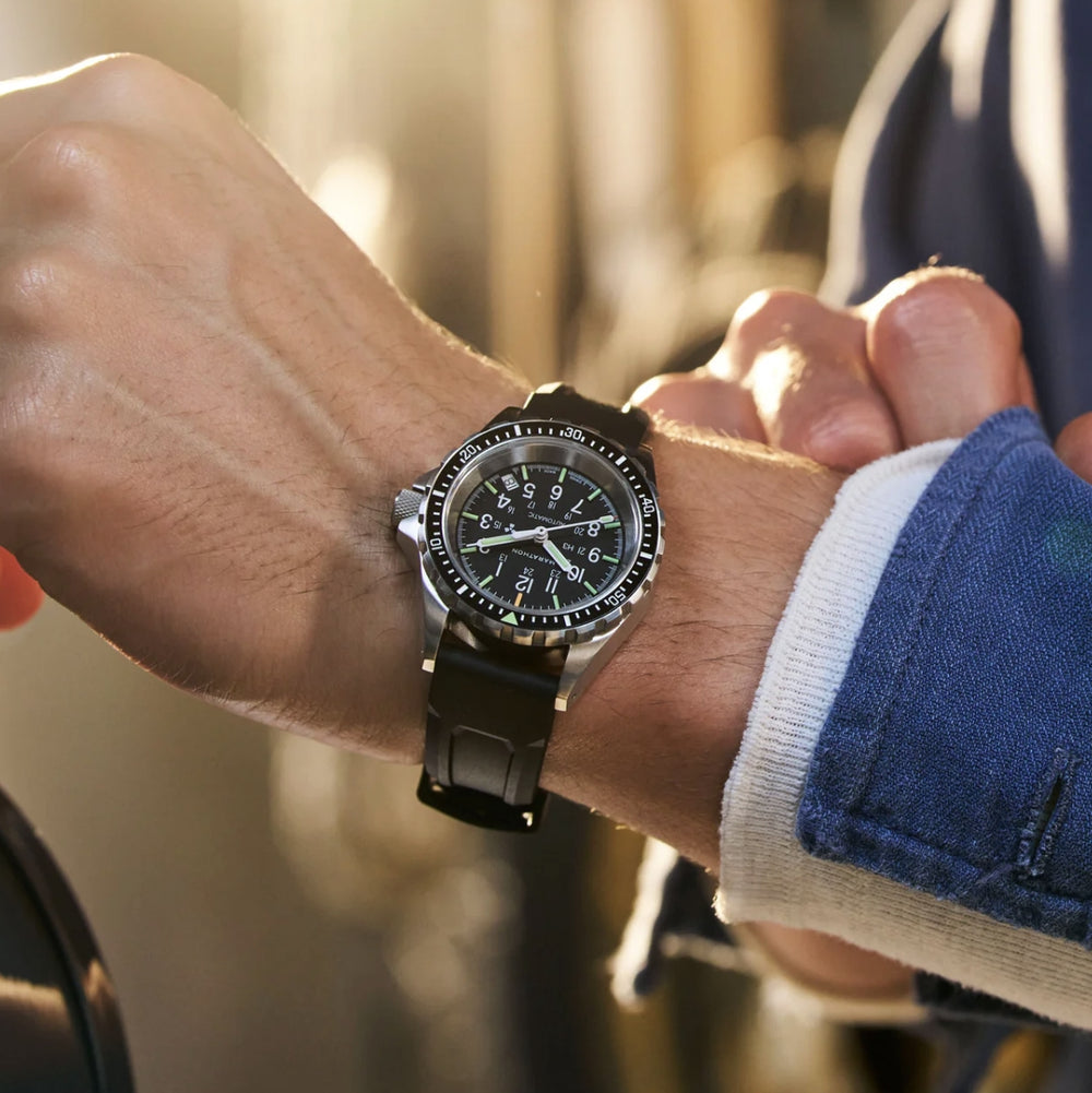 MSAR® Standard-Issue Diver's Automatic Type II 36mm - Black on Rubber Strap