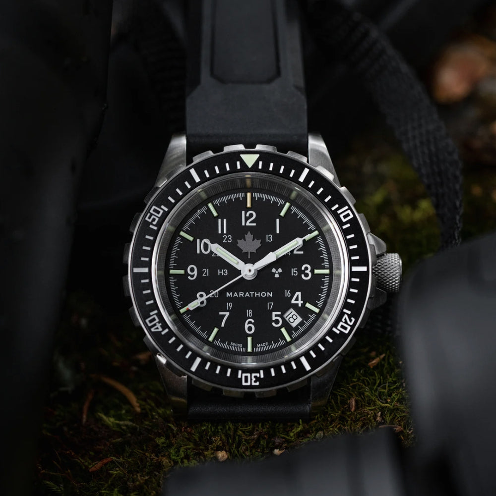 GSAR® Grey Maple Diver's Automatic Type II 41mm - Black on Rubber Strap