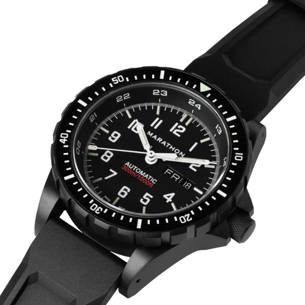 JDD® Standard-Issue Diver's Automatic Type II 46mm - Anthracite on Rubber Strap