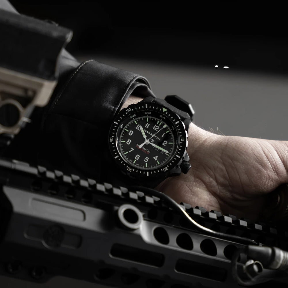JDD® Standard-Issue Diver's Automatic Type II 46mm - Anthracite on Rubber Strap
