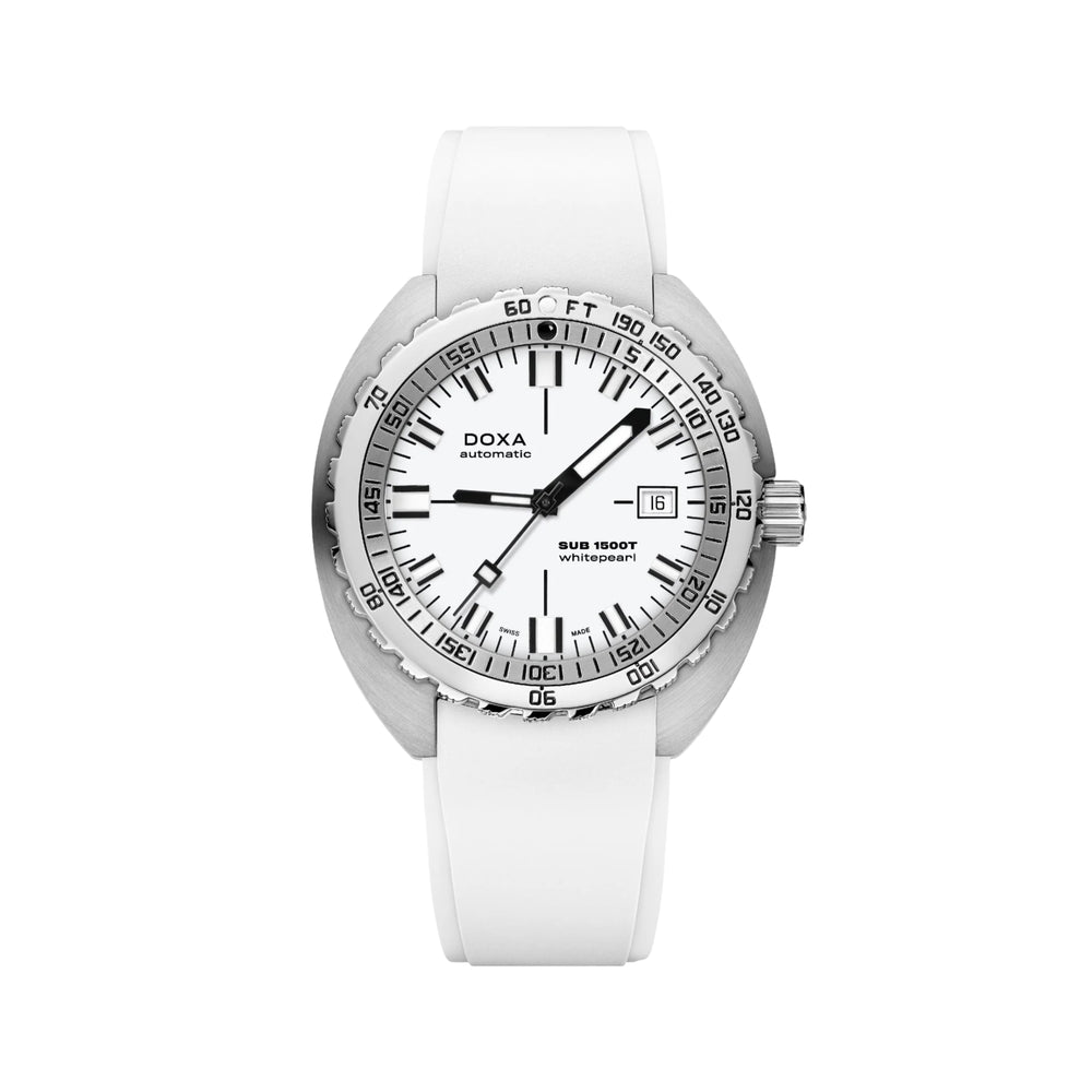 SUB 1500T Whitepearl 42mm - White on Rubber Strap