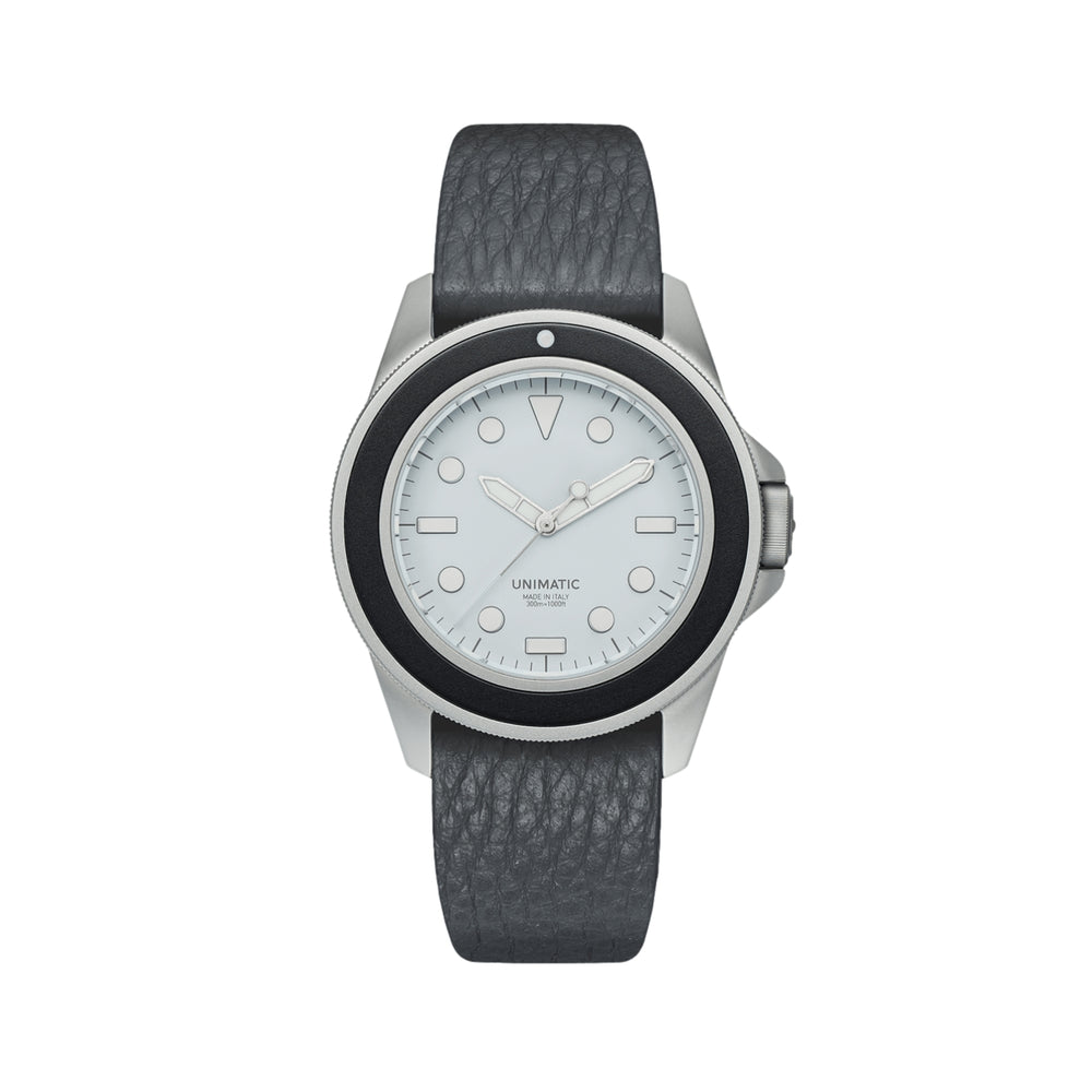 UT1-GO Limited Edition 41.5mm - White on Leather Strap