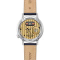 Tuning Fork Spaceview 314 Titanium 39mm - Green on Leather Strap