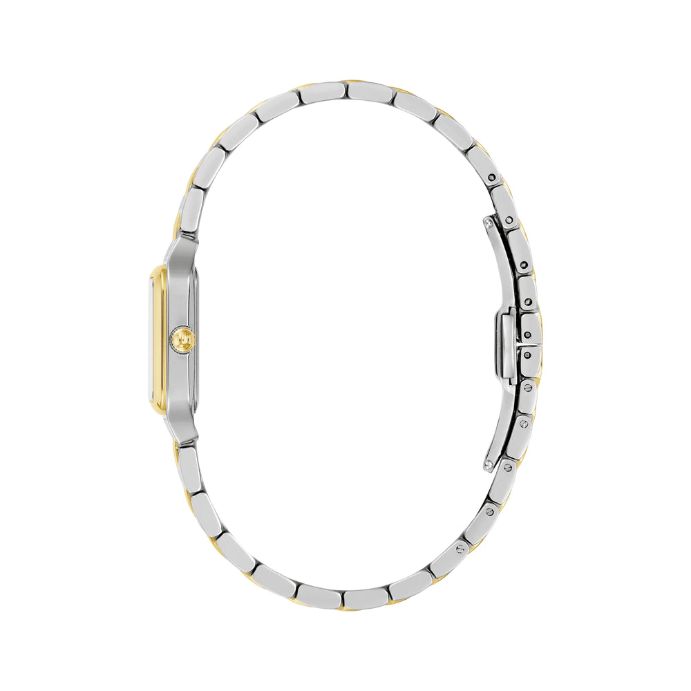 Classic Sutton Square 23mm - Silver-White on Bracelet