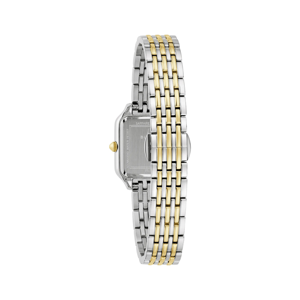 Classic Sutton Square 23mm - Silver-White on Bracelet