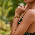 Classic Sutton Square 23mm - Champagne on Bracelet