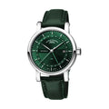 Teutonia II GMT Green Dial 41mm on Green Leather Strap