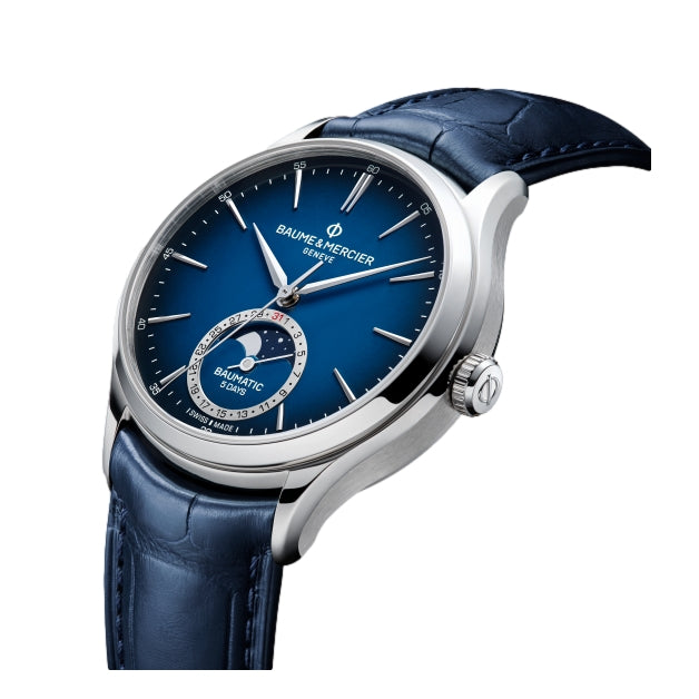 Clifton 10756 Moonphase 39mm - Blue on Leather Strap