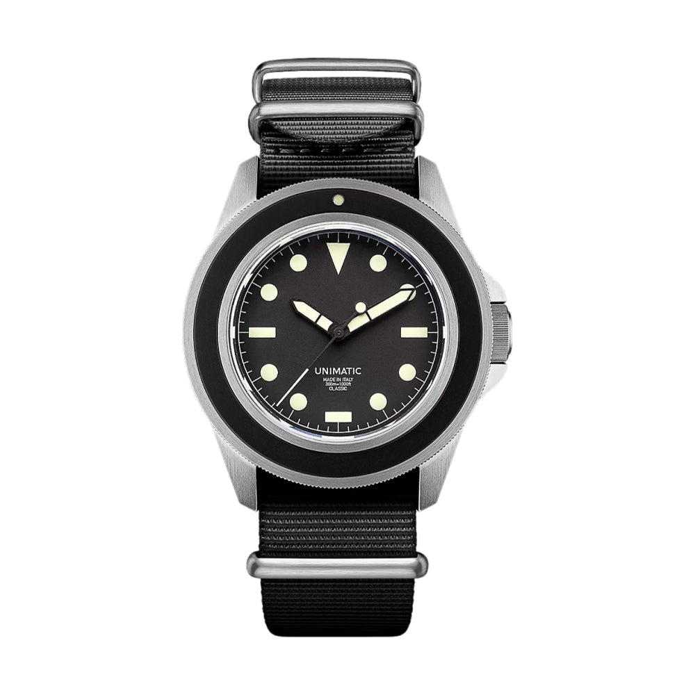 UC1 Modello Uno U1 Classic 40mm - Black on Fabric Strap