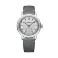 Millesime Men's Automatic Small Seconds Sector Dial 39.5mm - Silver on Leather Strap