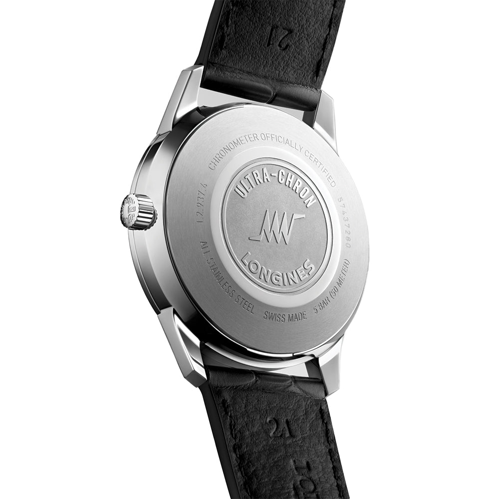 Ultra-Chron Classic 40mm - Silver on Leather Strap