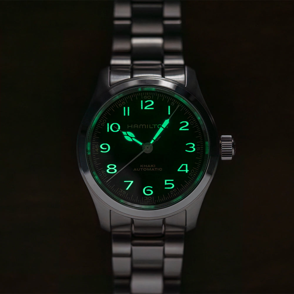 Khaki Field Murph 38mm - Black on Bracelet