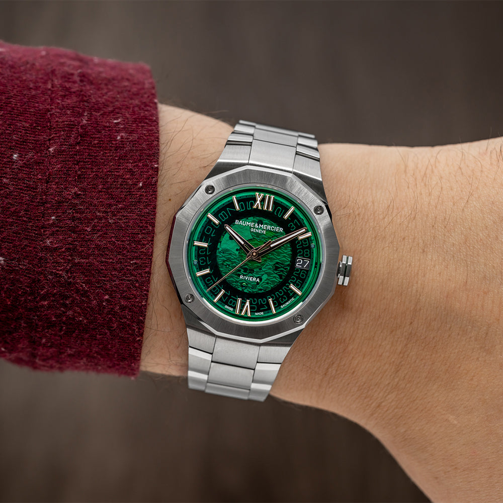 Riviera 10770 Baumatic 39mm - Green on Bracelet