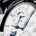Senator Cosmopolite Automatic White Gold 44mm - Silver on Leather Strap