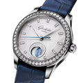 Serenade Luna Diamond Automatic 32.5mm - White, Mother-of-Pearl on Leather Strap