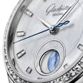 Serenade Luna Diamond Automatic 32.5mm - White, Mother-of-Pearl on Leather Strap