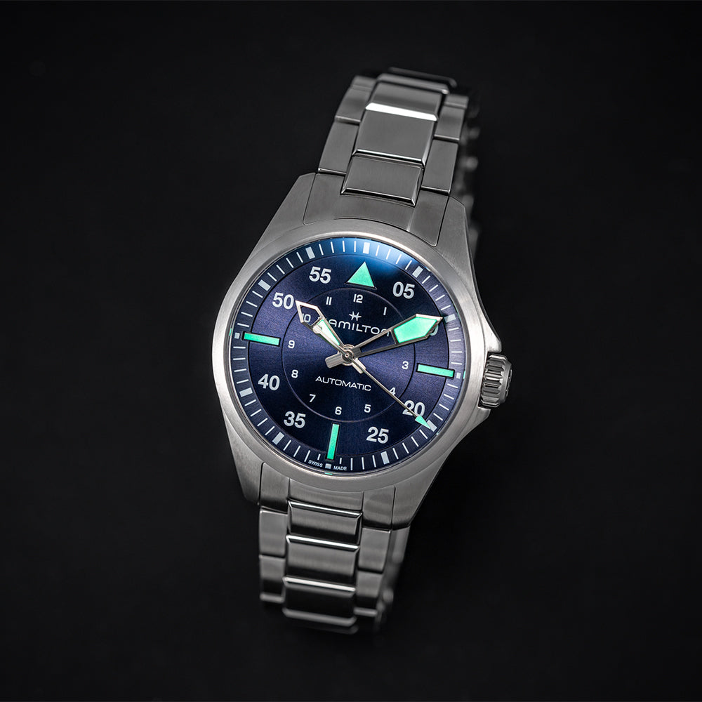 Pilot 36mm Blue Dial on Bracelet