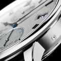 Senator Chronometer Manual Winding White Gold 42mm - Silver on Leather Strap