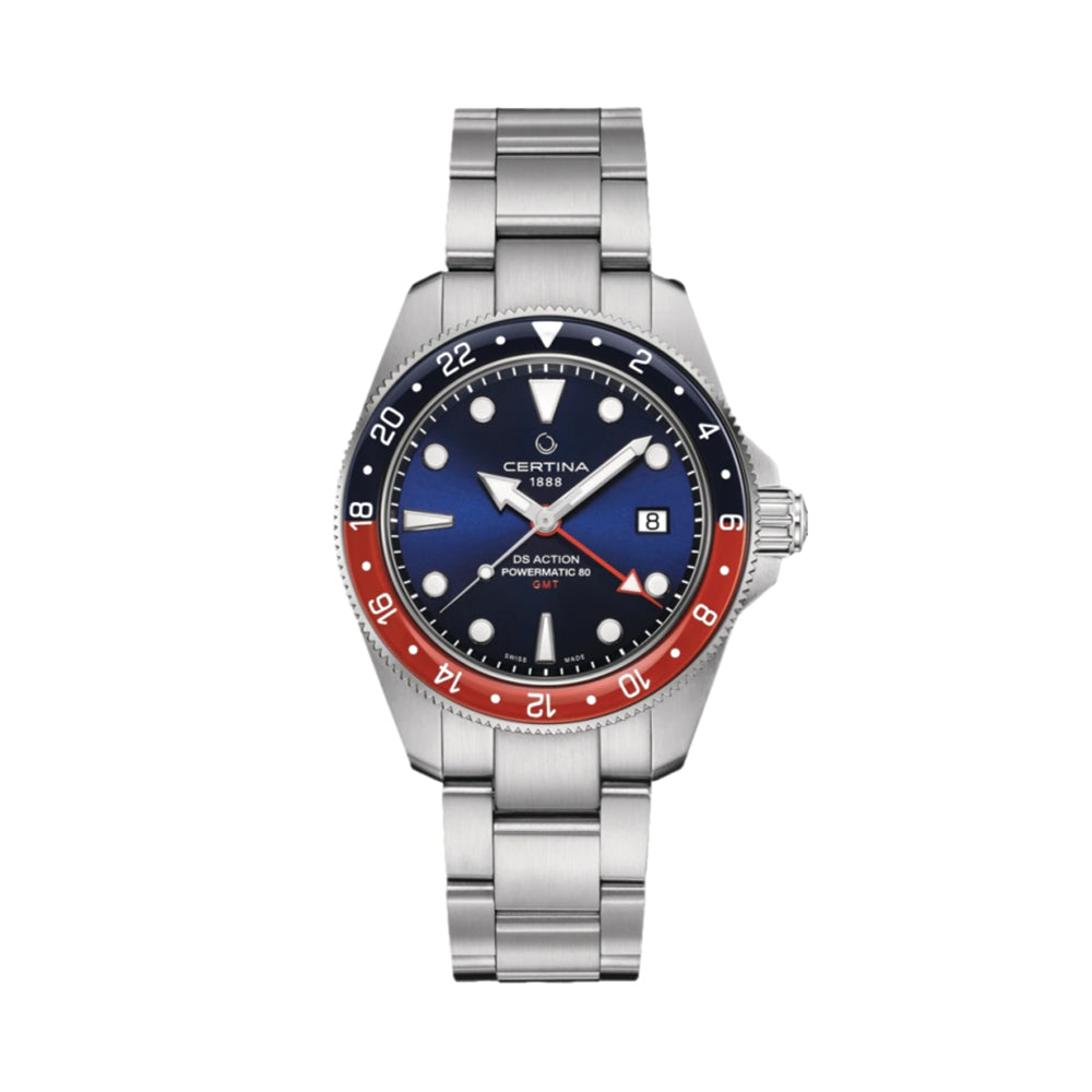 DS Action GMT Powermatic 80 41mm Blue