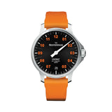 Unomat Automatic 43mm - Black on Orange Rubber Strap