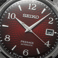 SRPE41 Presage Cocktail Time 38.5mm - Red on Leather Strap