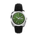 Q Timex 1978 Day/Date 37mm - Green on Leather Strap