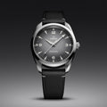 Seamaster Railmaster 38mm - Grey on Leather Strap