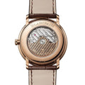 Villeret Extraplate Red Gold 40mm - Green on Leather Strap